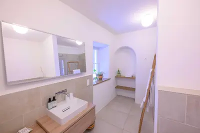 Ein Badezimmer in der Unterkunft Gut Purbach