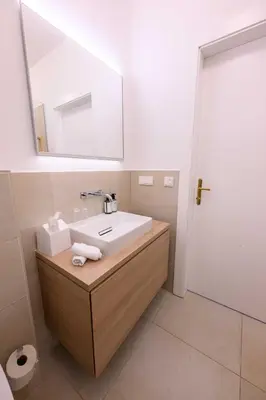 Ein Badezimmer in der Unterkunft Gut Purbach