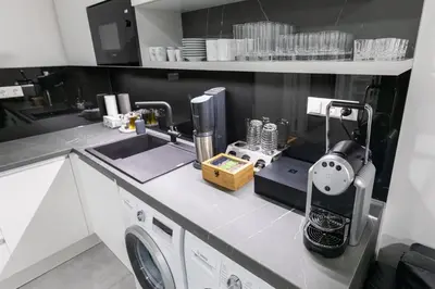 Küche/Küchenzeile in der Unterkunft Gabriel´s Apartments