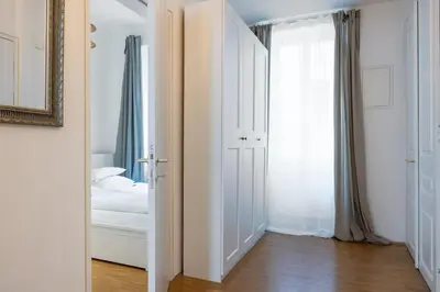 Ein Bett oder Betten in einem Zimmer der Unterkunft My Home in Vienna - Smart Apartments - Landstraße