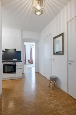 Küche/Küchenzeile in der Unterkunft My Home in Vienna - Smart Apartments - Landstraße