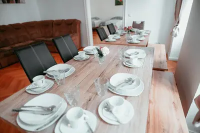 Ein Sitzbereich in der Unterkunft Raimond Apartment Ottakring Top 14