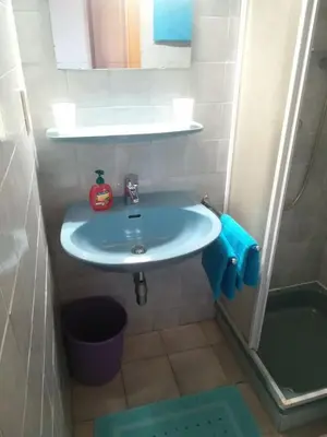 Ein Badezimmer in der Unterkunft Frühstückspension See-Panorama