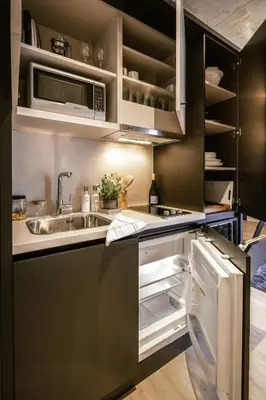 Küche/Küchenzeile in der Unterkunft Adina Serviced Apartments Vienna