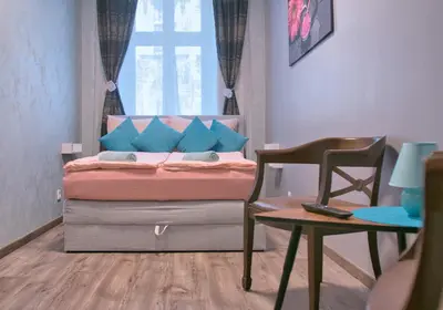 Ein Sitzbereich in der Unterkunft Minnie Mouse