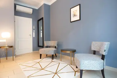 Ein Sitzbereich in der Unterkunft Hotel Spiess & Spiess