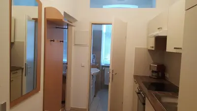 Küche/Küchenzeile in der Unterkunft Haberlgasse
