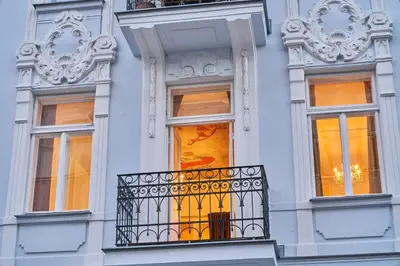 Das Gebäude in dem sich die Ferienwohnung befindet