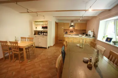 Küche/Küchenzeile in der Unterkunft Winzerzimmer - Weingut Tinhof
