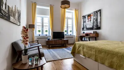 Ein Bett oder Betten in einem Zimmer der Unterkunft Boutique Prater Apartments Vienna