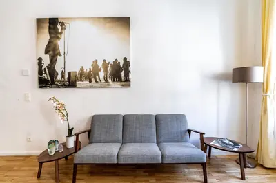 Ein Sitzbereich in der Unterkunft Boutique Prater Apartments Vienna