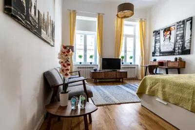 Ein Bett oder Betten in einem Zimmer der Unterkunft Boutique Prater Apartments Vienna