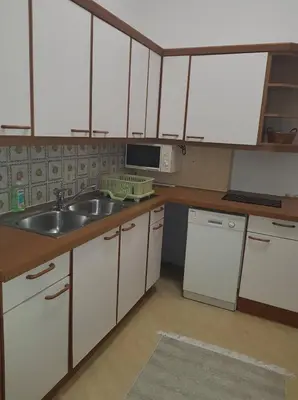 Küche/Küchenzeile in der Unterkunft Ferienwohnung Schloessel 26/16