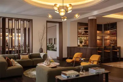 Ein Sitzbereich in der Unterkunft Anantara Palais Hansen Vienna - A Leading Hotel of the World