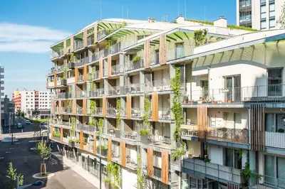 Das Gebäude in dem sich die Ferienwohnung befindet
