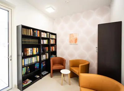 Die Bibliothek in der Ferienwohnung