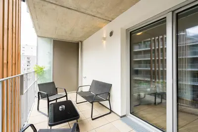 Ein Sitzbereich in der Unterkunft FeelGood Apartments GreenLiving | contactless check-in