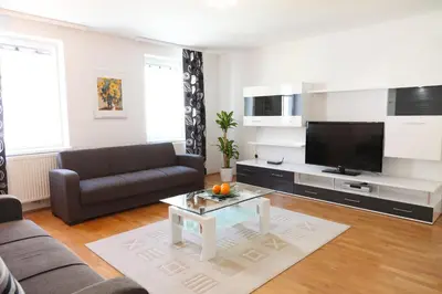 TV/Unterhaltungsangebot in der Unterkunft 3 rooms Sunny Apartments-Schoenbrunn, 100m2 with balcony
