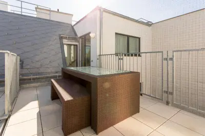 Ein Balkon oder eine Terrasse in der Unterkunft Mar Suite Apartments - Center