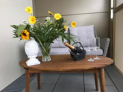 Ein Sitzbereich in der Unterkunft Cityapartments Vienna