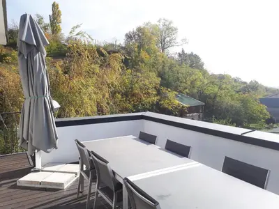 Ein Balkon oder eine Terrasse in der Unterkunft Appartement Hareter