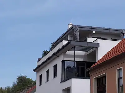 Das Gebäude in dem sich die Ferienwohnung befindet