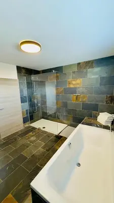 Ein Badezimmer in der Unterkunft das Haus in Jois