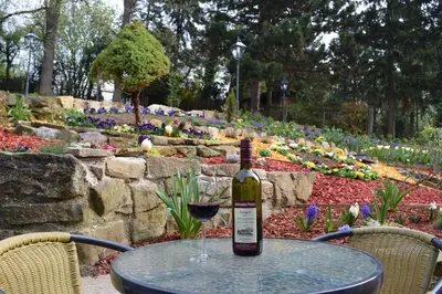 Ein Garten an der Unterkunft Hotel Landhaus Fuhrgassl-Huber