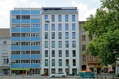 Das Gebäude in dem sich die Ferienwohnung befindet