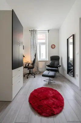 Ein Sitzbereich in der Unterkunft Radiant Premium Apartments - Fünfhaus