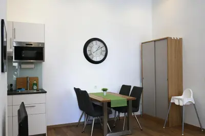 Küche/Küchenzeile in der Unterkunft Vienna Gold Apartments - contactless check in