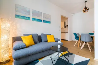Ein Sitzbereich in der Unterkunft Vienna Residence, Herbststraße - Ottakring