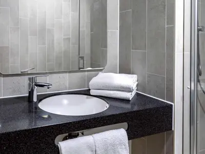 Ein Badezimmer in der Unterkunft B&B Hotel Wien-Hbf