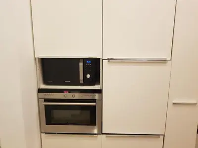 Küche/Küchenzeile in der Unterkunft Freinest Wien