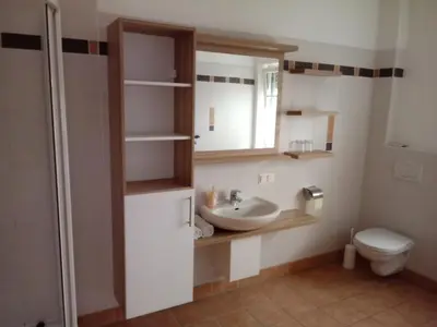 Ein Badezimmer in der Unterkunft Haubis Ferienwohnungen