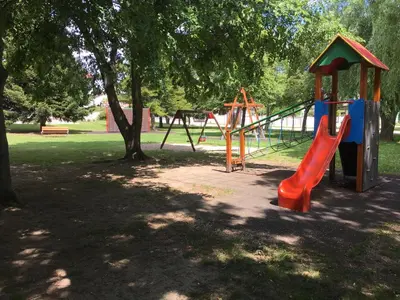 Ein Kinderspielbereich in der Unterkunft Ferienhaus beim Turm