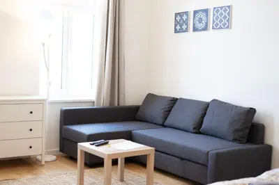 Ein Sitzbereich in der Unterkunft Vienna City Apartments - Metro 1160 Vienna