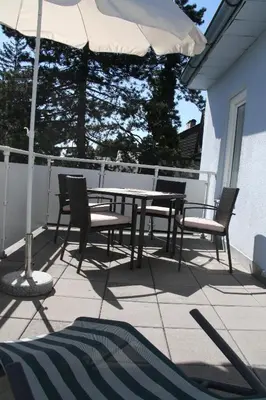 Ein Balkon oder eine Terrasse in der Unterkunft Haus Apricum - schön wohnen & gratis parken