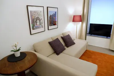 TV/Unterhaltungsangebot in der Unterkunft Apartments near Augarten