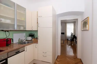 Küche/Küchenzeile in der Unterkunft Apartment Villa Penzing