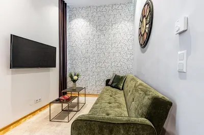 Ein Sitzbereich in der Unterkunft ZEUS Design Apartments