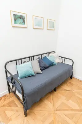Ein Bett oder Betten in einem Zimmer der Unterkunft Luxury Suites Mariahilf