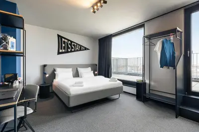 Ein Bett oder Betten in einem Zimmer der Unterkunft The Social Hub Vienna
