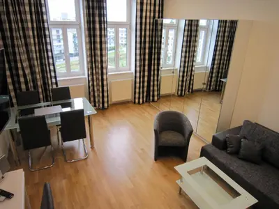 Ein Sitzbereich in der Unterkunft Apartment Nähe Zentrum