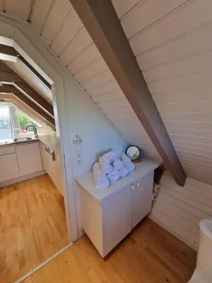 Ein Sitzbereich in der Unterkunft Seehütte Neusiedlersee - Pfahlbau Waterfront 1
