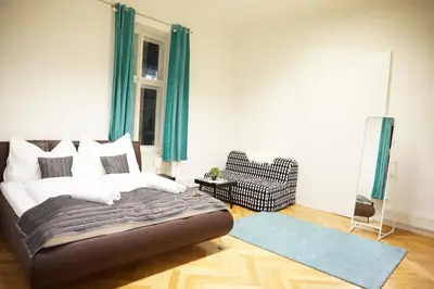 Ein Bett oder Betten in einem Zimmer der Unterkunft Urban City Apartment - Contactless Check-In