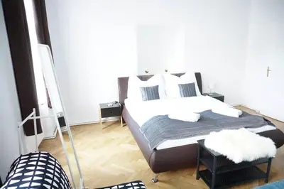 Ein Bett oder Betten in einem Zimmer der Unterkunft Urban City Apartment - Contactless Check-In