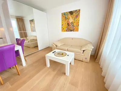 Ein Sitzbereich in der Unterkunft Steiner Residences Vienna Vorgartenstrasse