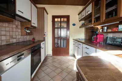 Küche/Küchenzeile in der Unterkunft Ferienwohnung Fischl