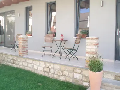 Ein Patio oder anderer Außenbereich in der Unterkunft Gästehaus Auer Fritzi